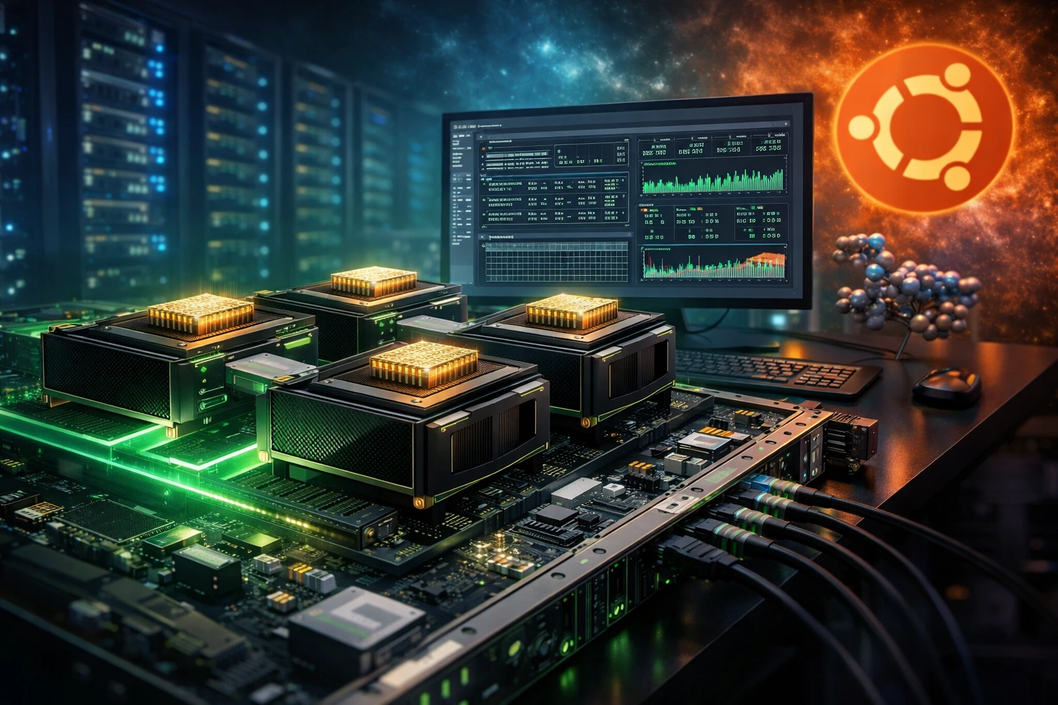 NVIDIA Blackwell B200 GPU server setup architecture on Ubuntu 24.04